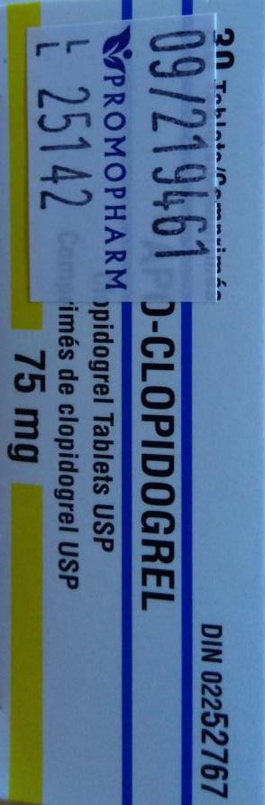 Apo-Clopidogrel 75mg